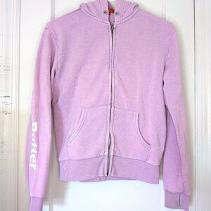 Girl's Butter Super Soft Zip Front Hoodie with Patches on the Back